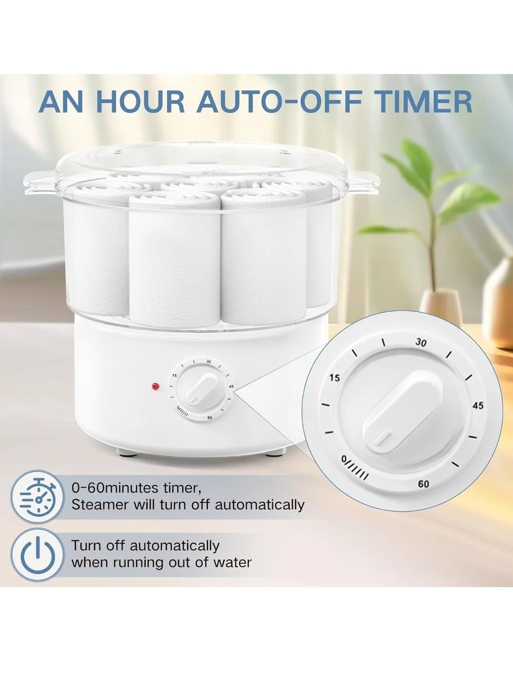 Hot Towel Warmer for Spa, Quickly Heats Up in 5 Minutes Towel Steamer for Facial